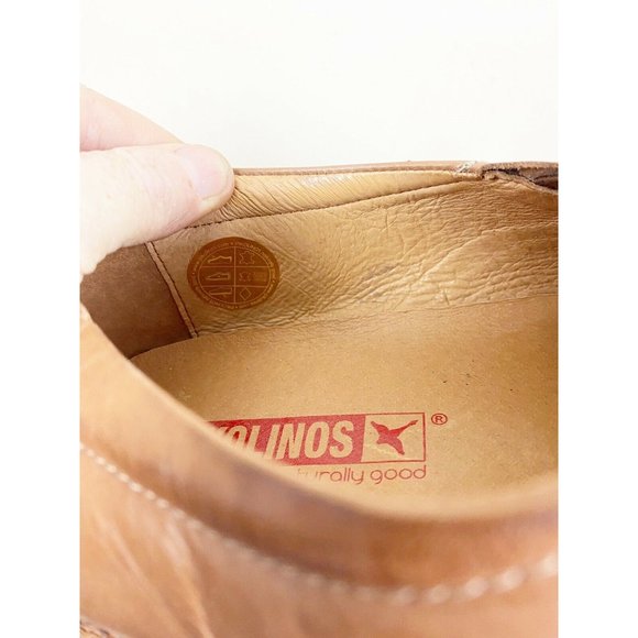 Pikolinos Jerez Mens Size 15.5 Driving Loafers Slip One Leather Brown EUC main image 4
